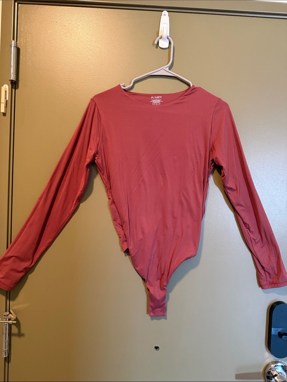 Long Sleeve Bodysuit in Dusty Rose